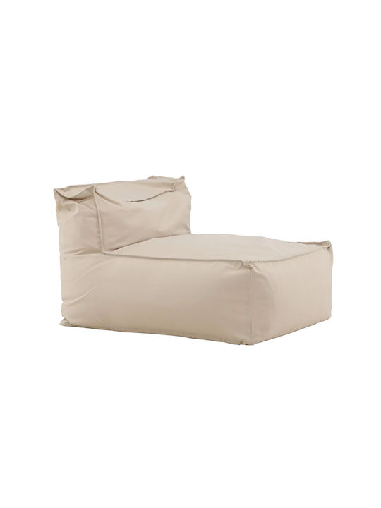 Bean Bag Chair Waterproof Rambo Corner Beige 85x105x75cm