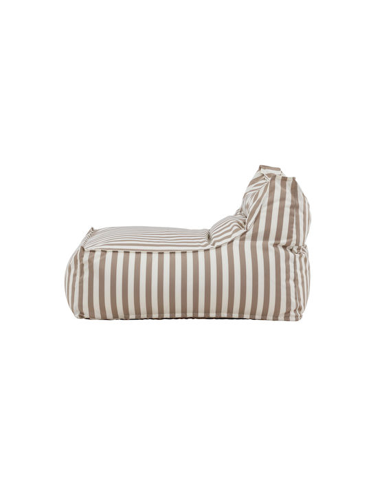 Spitishop Sitzsack Vielseitig Wasserdicht Redang Weiß/beige 90x118x83cm