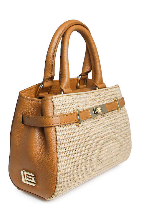 Straw Women's Handbag Tabac Brown