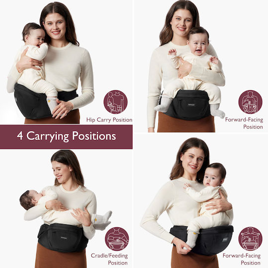 Momcozy Marsupiu Clasic Gri cu Greutate Maximă 20kg