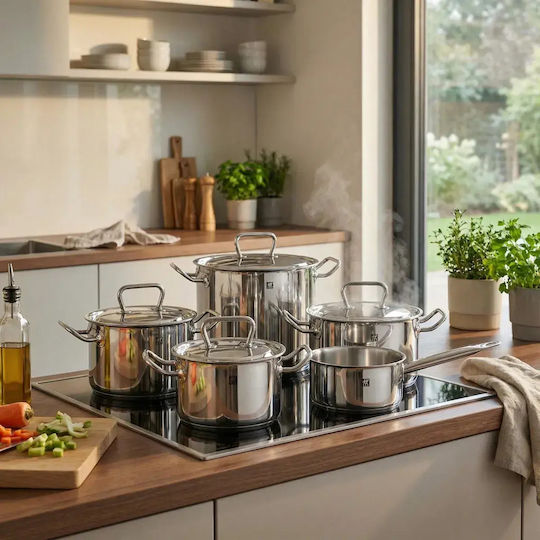 Zwilling J.A. Henckels Twin Classic Pots Set Stainless Steel With Non-stick Coating 4pcs