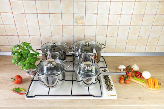Zokura Altom Edelstahl Töpfe Set 4-teilig
