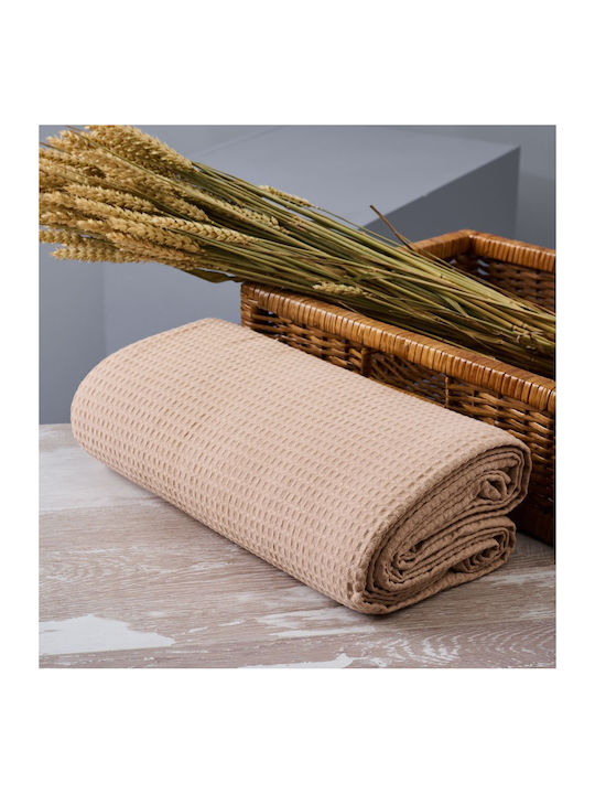 Cokitex Sommer Piqué Decke King Size 265x280cm Beige