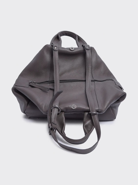 Bubble Leather Women's Handbag Gray