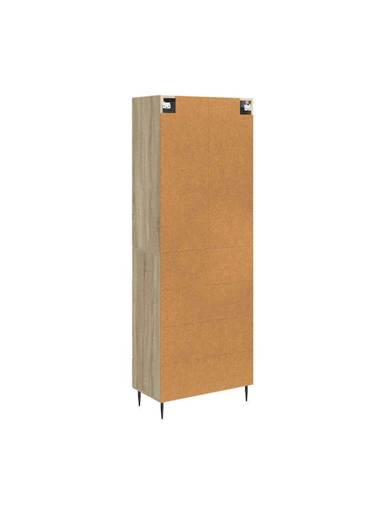 Bücherregale Eiche (2Stücke) 66x34.5x89.5cm