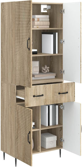 Bücherregale Eiche (2Stücke) 66x34.5x89.5cm