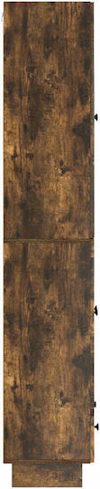 Bookcases Smoked Oak Wood (2 Pieces) 66x34.5x95cm