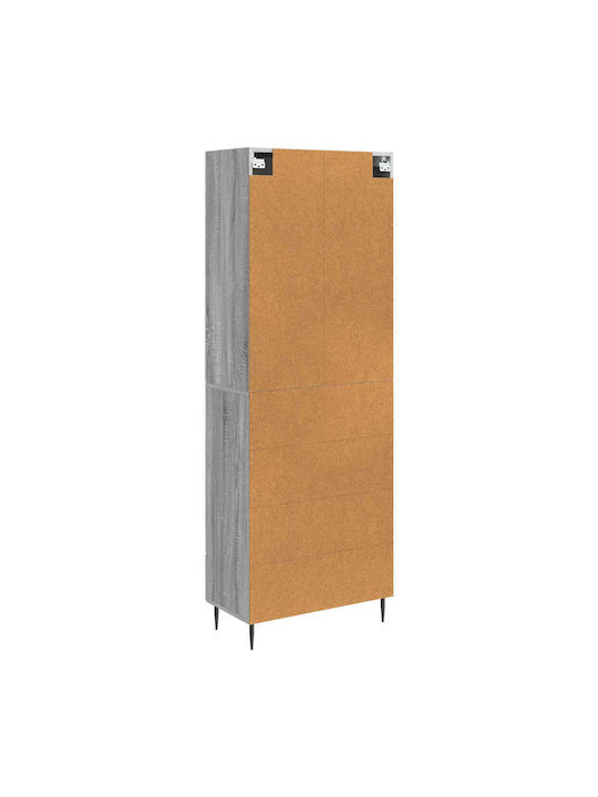 Biblioteci Gri Sonoma (2 Bucăți) 66x34,5x89,5 cm