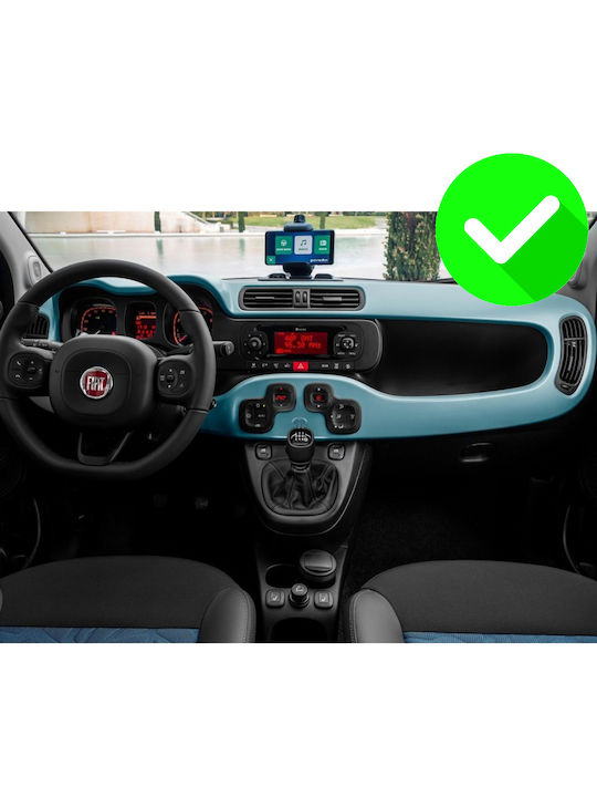 Carmedia Ηχοσύστημα Αυτοκινήτου για Fiat Panda 2012-2021 (Bluetooth/USB/WiFi/GPS/Apple-Carplay/Android-Auto) με Οθόνη Αφής 7"