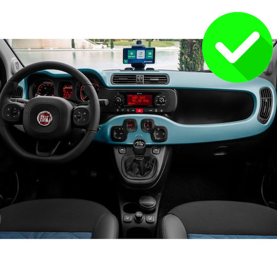 Carmedia Sistem Audio Auto pentru Fiat Panda 2012-2021 (Bluetooth/USB/WiFi/GPS/Apple-Carplay/Android-Auto) cu Ecran Tactil 7"