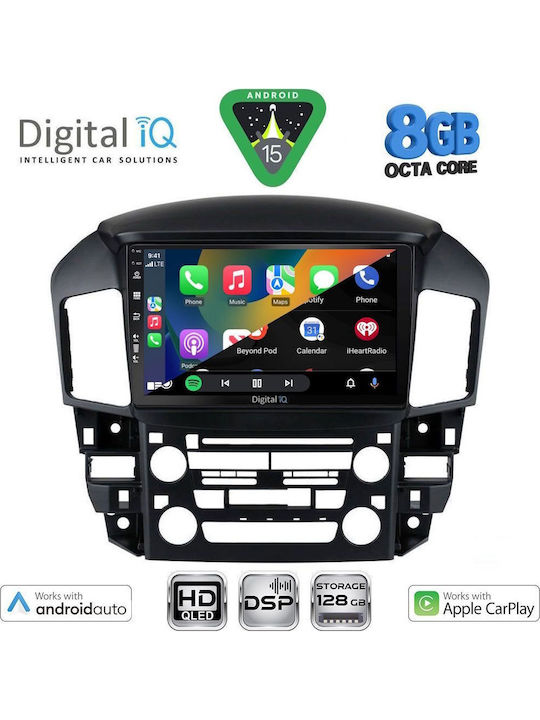 Digital IQ Car Audio System for Lexus RX300 1998-2003 Bluetooth USB Wi-Fi GPS Apple CarPlay with 9" Touch Screen DIGITAL IQ BXF 7344 CPAA