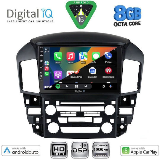 Digital IQ Ηχοσύστημα Αυτοκινήτου για Lexus RX300 1998-2003 (Bluetooth/USB/WiFi/GPS/Apple-Carplay/Android-Auto) με Οθόνη Αφής 9"