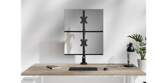 Neomounts Desk Stand for 2 Monitors up to 32" with Extension Arm (DS60-600BL2V)