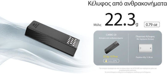 NiteCore Carbo 20 Power Bank 20000mAh 65W With 2 USB-C Output Ports Power Delivery Quick Charge 3.0 Orange