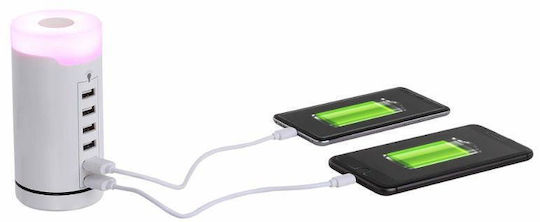 Clip Sonic Bază de Încărcare cu 6 Porturi USB-A în Culoare Albă