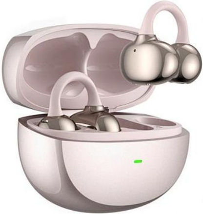 Wiwu Ai306 Open Ear Bluetooth Handsfree Ακουστικά με Θήκη Φόρτισης Ροζ