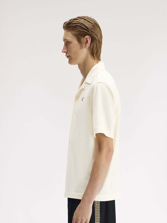 Short Sleeve Shirt in Regular Fit Beige