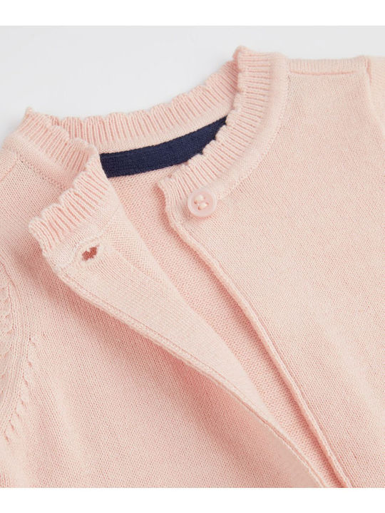 Kids Knitted Pink Cardigan