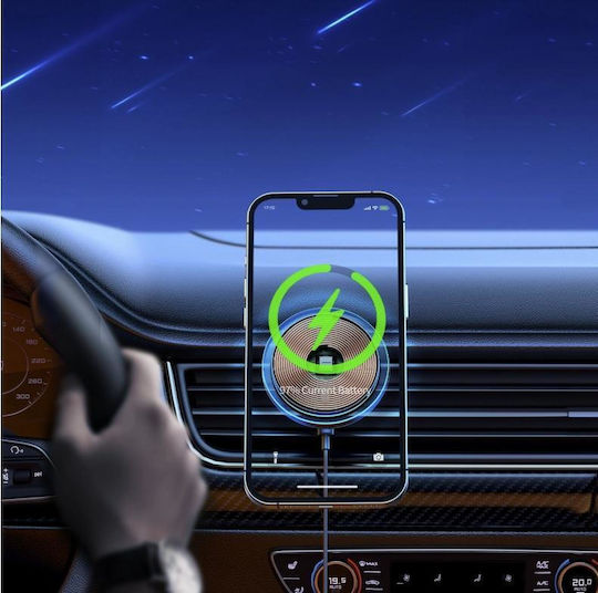 Joyroom Car Mobile Mount with Magnet and Wireless Charging MagSafe Silver