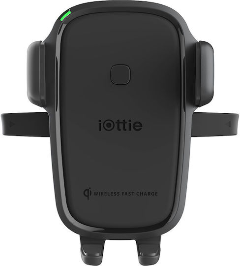 iOttie Easy One Touch 5 Wireless Mini Dash Car Mobile Mount with Adjustable Hooks and Wireless Charging Black
