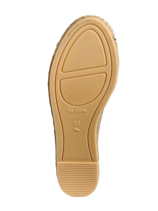Fabric Women's Espadrilles In Tabac Brown Color