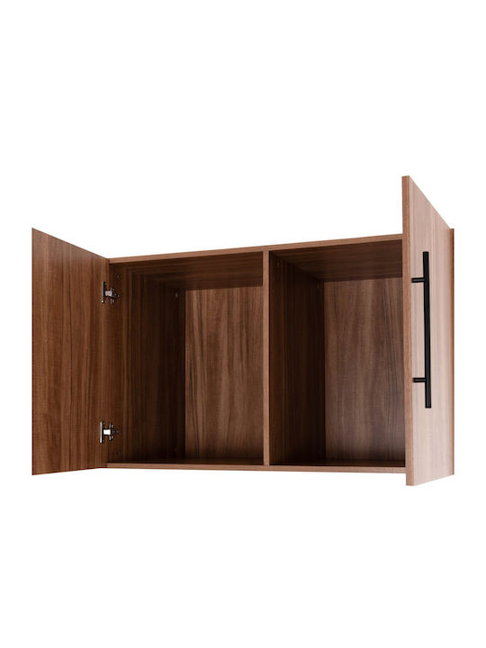 Freebox Rectangular Loft Closet from Chipboard Natural and Black 150x55cm Freebox
