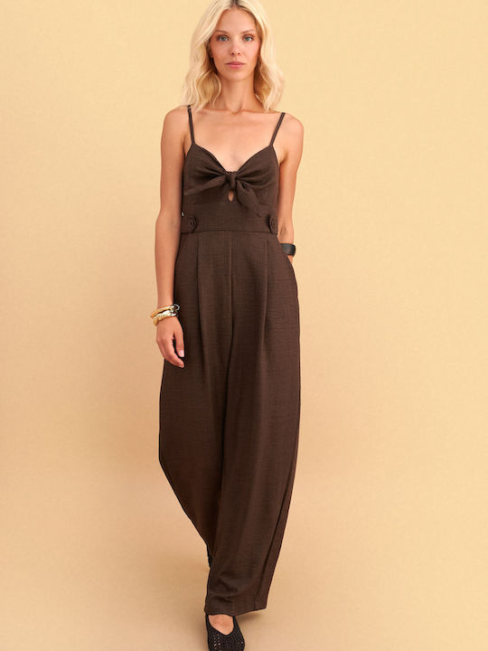 Women's Brown Jumpsuit