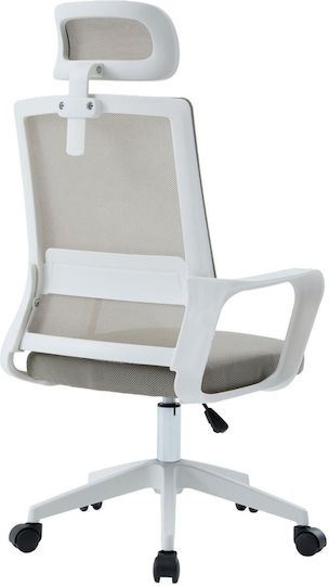 Freebox Office Chair with Adjustable Arms White