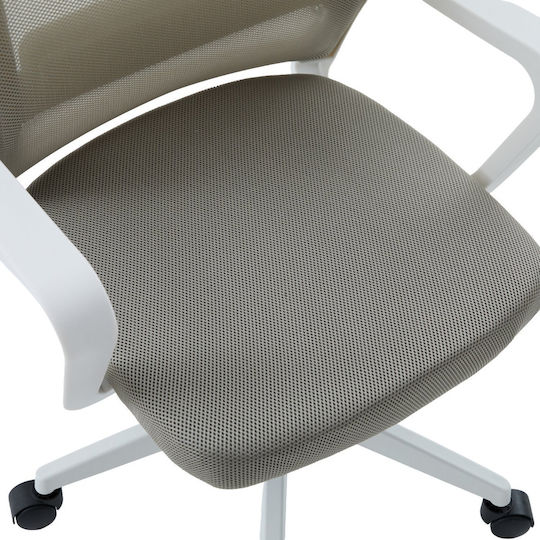 Freebox Office Chair with Adjustable Arms White