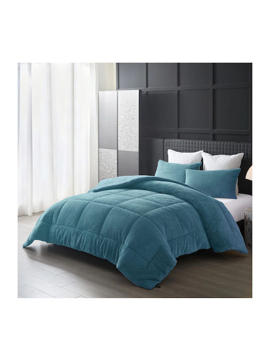 Liolios Home Κουβερτοπάπλωμα Μονό 160x240εκ. Cassiano Petrol