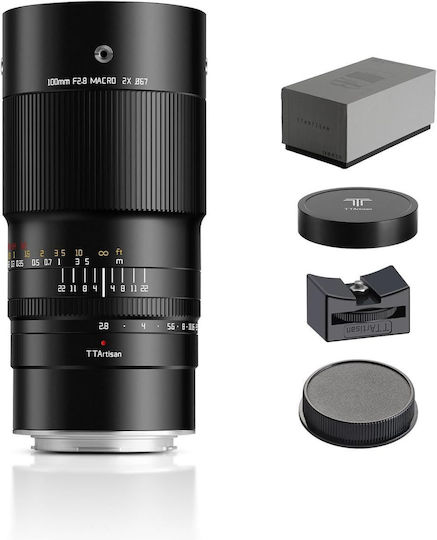 TTArtisan Full Frame Φωτογραφικός Φακός 100mm F/2.8 Macro για Leica L Mount Μαύρος