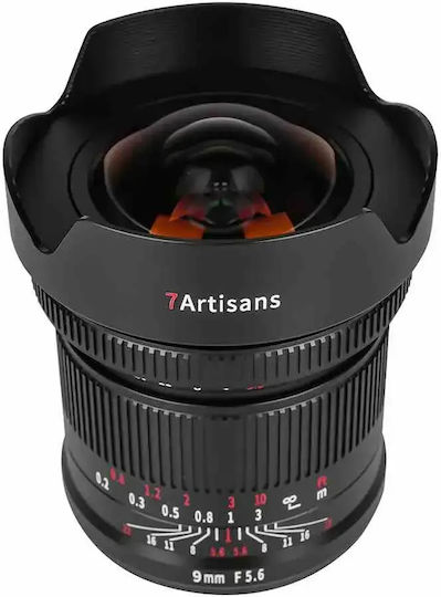 7artisans Full Frame Φωτογραφικός Φακός Photoelectric 9mm F/5.6 Wide Angle για Canon R Mount Μαύρος