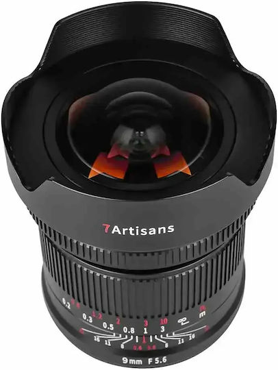 7artisans Full Frame Φωτογραφικός Φακός Photoelectric 9mm F/5.6 Wide Angle για Canon R Mount Μαύρος