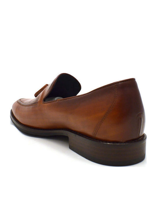 Δερμάτινα Ανδρικά Loafers σε Ταμπά Χρώμα