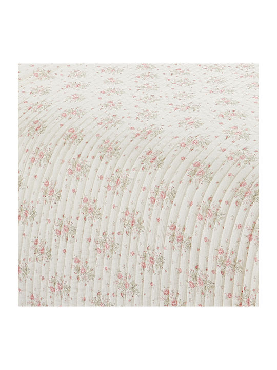Liolios Home Σετ Κουβερλί Υπέρδιπλο Ivory/rose 220x240cm 3τμχ