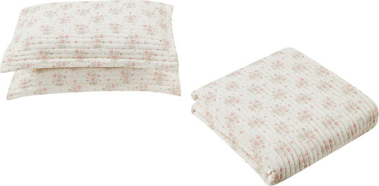 Liolios Home Liolios Home Tagesdecken Übergröße Ivory/Rose 220x240cm 3 Stück