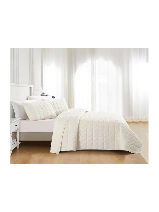 Liolios Home Savona Σετ Κουβερλί Ημίδιπλο Cream 180x240cm 2τμχ