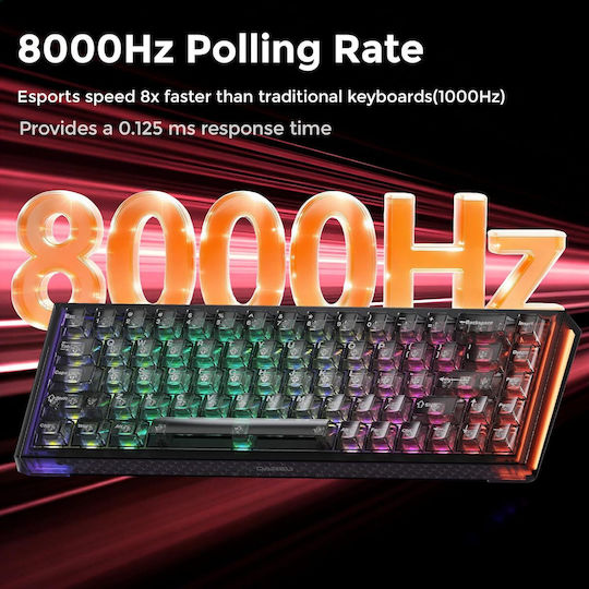 Dareu COOL68 Ηall Effect Gaming Πληκτρολόγιο 65% με Magnetic διακόπτες και RGB φωτισμό (Αγγλικό US)