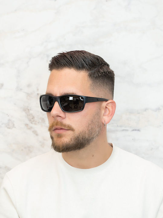 Monte Napoleone Unisex Sunglasses with Black Frame and Black Lenses PL680 C2