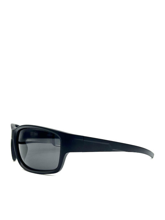 Monte Napoleone Unisex Sunglasses with Black Frame and Black Lenses PL680 C2