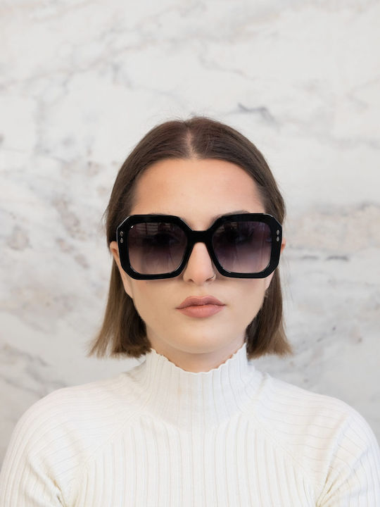 Monte Napoleone Black Sunglasses With Frame