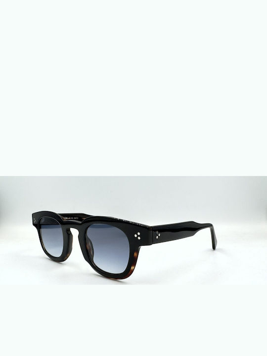 Monte Napoleone Unisex Sunglasses with Black Frame and Blue Lenses MN522632-C3