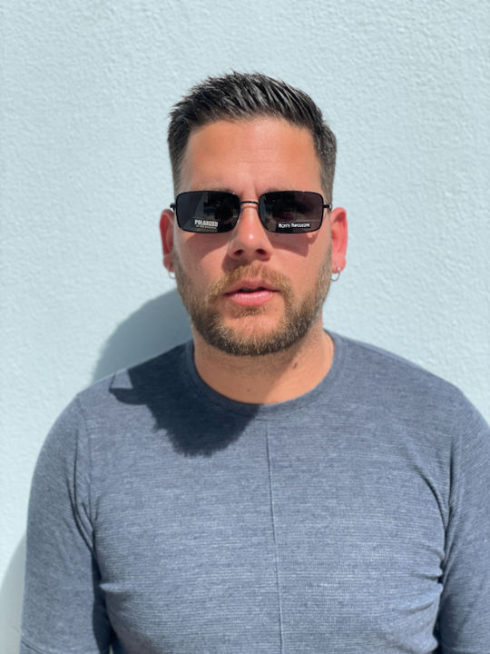 Monte Napoleone Unisex Sunglasses with Black Frame and Black Lenses MN14187 C1