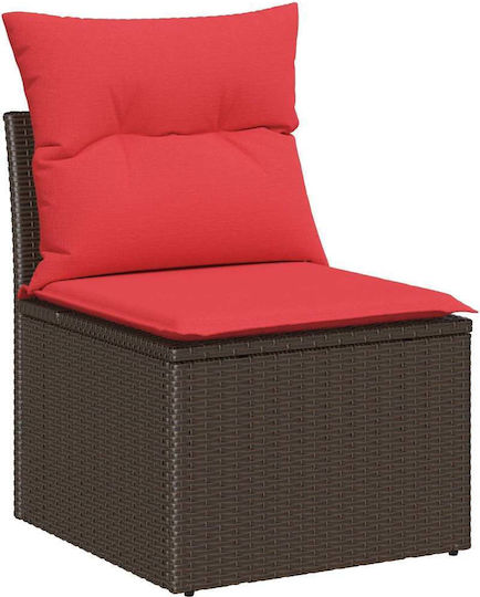 Garten- und Outdoor-Möbelsets 9 Stück Braun mit Kissen
