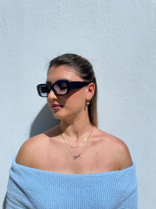 Monte Napoleone Sunglasses Navy Blue With Frame