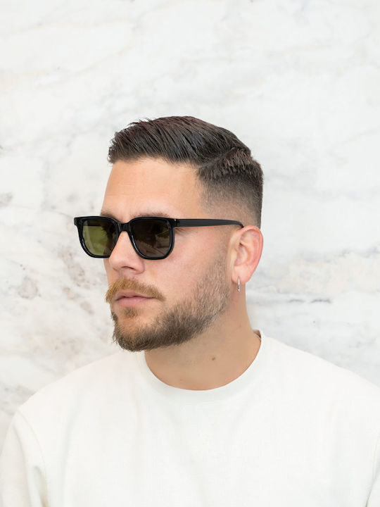 Tailor Made Unisex Sonnenbrillen mit Schwarz Rahmen und Grün Gläser TM15321-C2