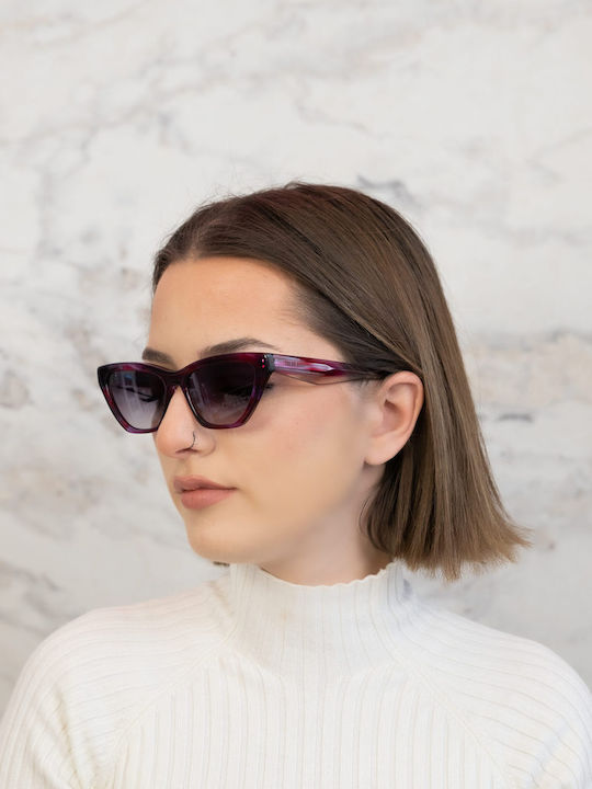 Tailor Made Damenteil Sonnenbrille mit Lila Rahmen und Lila Gläser TM15331-C3