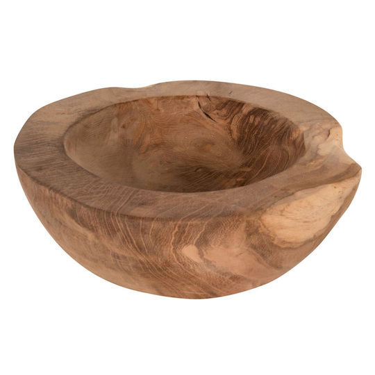 Freebox Bol Decorativ Din Lemn Maro 19x19x6cm