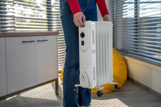 Milla Home Ölradiator mit 6 Ölgefüllten Heizkörpern 1500W