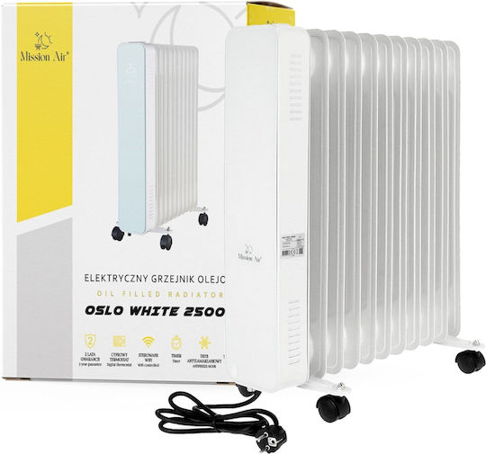 Mission Air Oil Filled Radiator with 10 Slices 2500W